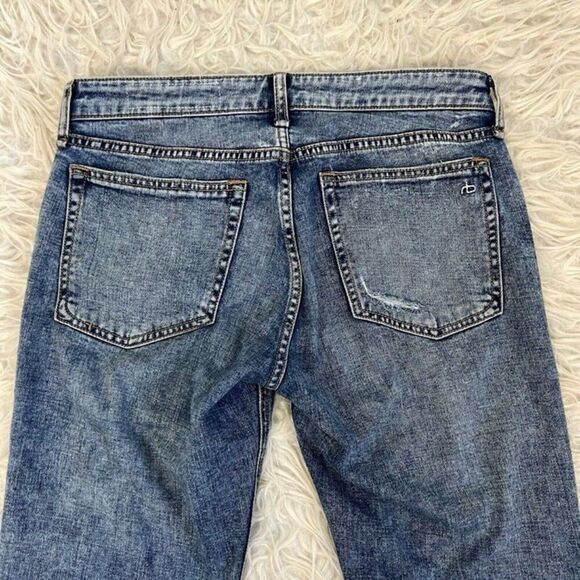 Rag & Bone Dre Low Rise Distressed Slim Boyfriend Jeans Women's size 26 - Picture 6 of 10